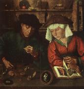 Quentin Massys The Moneylender and his Wife oil painting on canvas